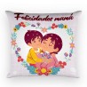 Cojín Felicidades Mamá Madre e Hijo Ch